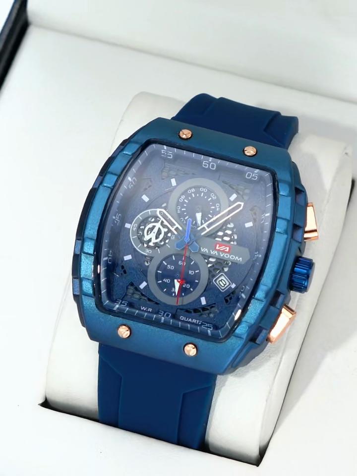 Men Multifunctional Watch Fashion Silicone Timing Clock Waterproof Sports Military Watch Quartz Watch