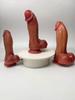 3 Sizes Double Layer Liquid Silicone Simulation Penis Soft Flesh Skin-friendly Fake Penis with Suction Cup Realistic Adult Manual Penis Adult Products