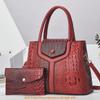 Crossborder Fashion Womens Crocodile Pattern Tote Bag With Large Capacity For Daily Use