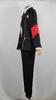 Game P3 Makoto Yuki Cosplay Costume Wig Gekkoukan High School Uniform Embroidery Black Suit Pants Shirt Daily Wearing Gifts