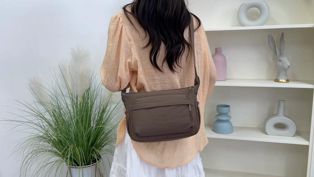 Damska torba crossbody Duża pojemność Nylonowa wodoodporna torba Wielokomorowa torba na ramię