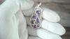Amethyst Handmade Pendant for Her, 95 Silver Gemstone Jewelry Gift for Mom