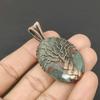 Tree Of Life Bloodstone Gemstone Pure Copper Wire Wrap Handmade Jewelry Pendant