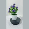 Artificial Wickerstyle Flower Pot With Plastic Flowers Decor For Home And Outdoor Use