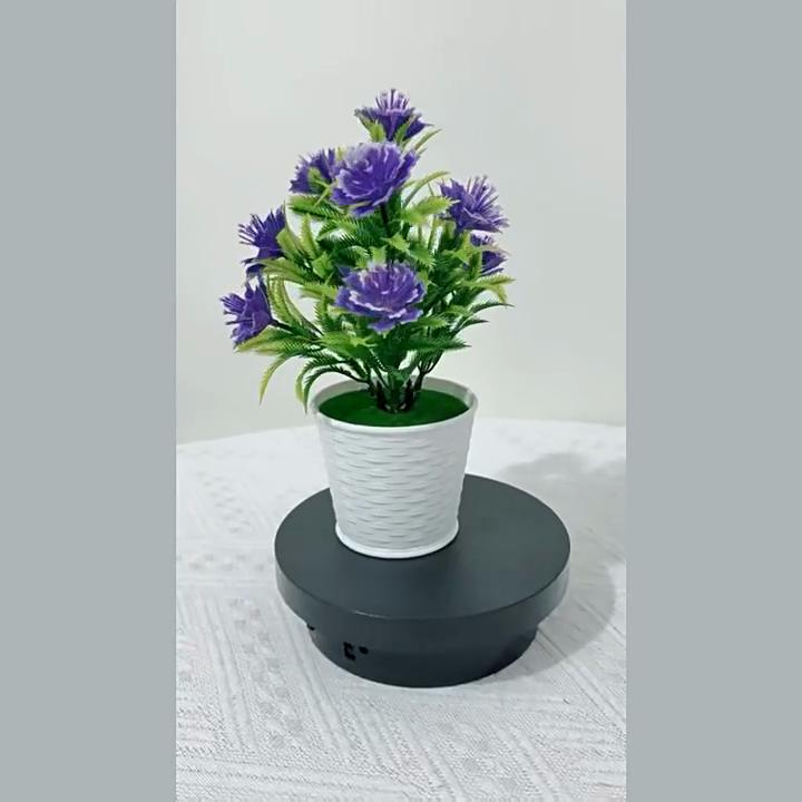 Artificial Wickerstyle Flower Pot With Plastic Flowers Decor For Home And Outdoor Use