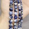 Natural Blue Sodalite Stone Round Spacer Beads 4 6 8 10 12mm For Jewelry Making