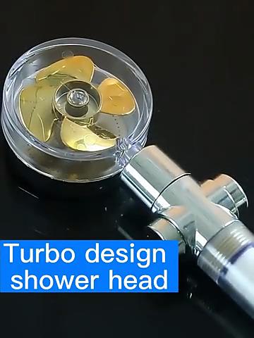 Turbocharged Shower Head Filter Rainfall Shower Head Water Saving High Pressure Shower Head Bathroom High Pressure Shower Head