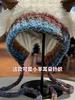 Cartoon cashmere hat, women's autumn and winter thermal straps, knitted ear protector