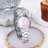 Quartz Watches for Women Steel Strap Elegant Fashion Diamond Dial Woman Watch Waterproof Ladies Wristwatch
