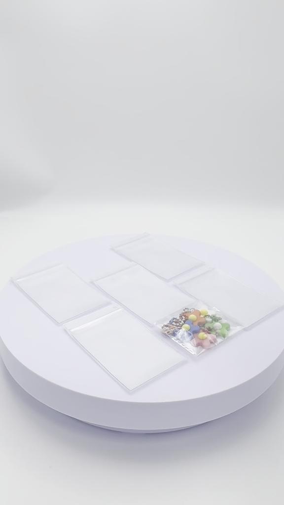 [Film Lab] [Set of 5pcs] Transparent Photo Case for Instax Mini Photo with Flower Clip CAC14