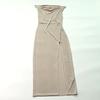 Side Slit Slim High Waist Sundress Women Summer Vacation Beach Sexy Backless Dresses Womens Solid Bodycon Elegant Evening Dress Lady Clubwear