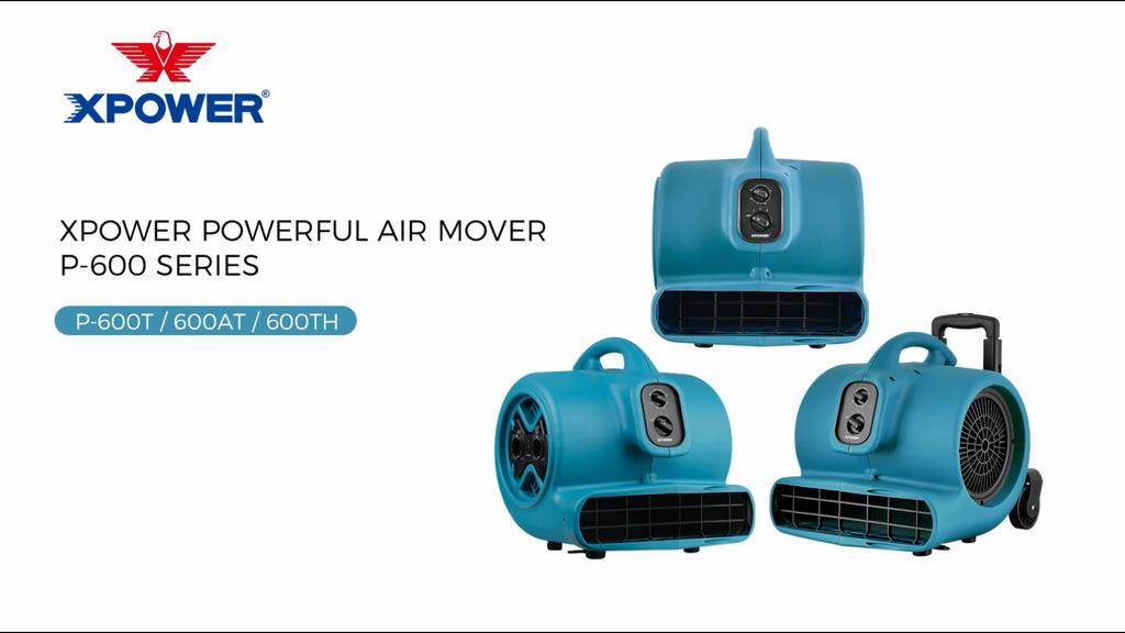 XPower P-650T Air Mover Utility Carpet Dryer Blower Air Eliminator Air Blower Supermarket Industrial Big Power Multi Blower