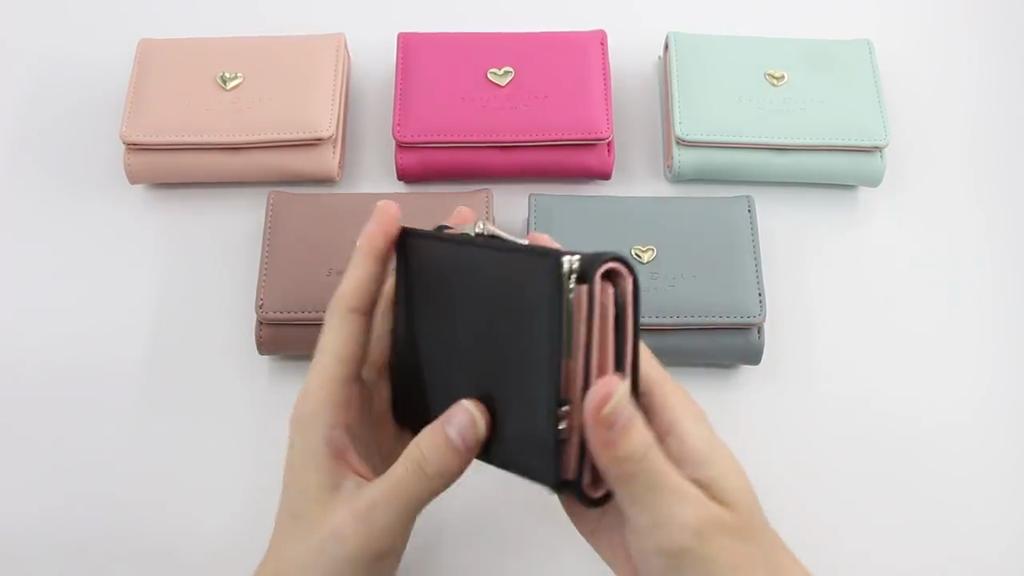 Aliwood Women's Wallet Short Cartoon Cute Zero Wallet Coin Purses Bag Girl Small Lady Wallet Cardholder