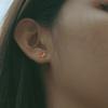 BAMOER 925 Sterling Silver Fun Enamel Bright Maple Leaf Stud Earrings for Women Elegant Fine Jewelry
