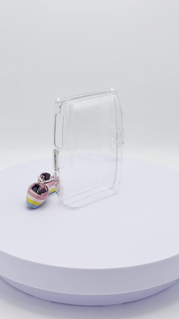 [Film Lab] Instax Mini Link3 Transparent Case Camera Protective Case with Strap CAA81
