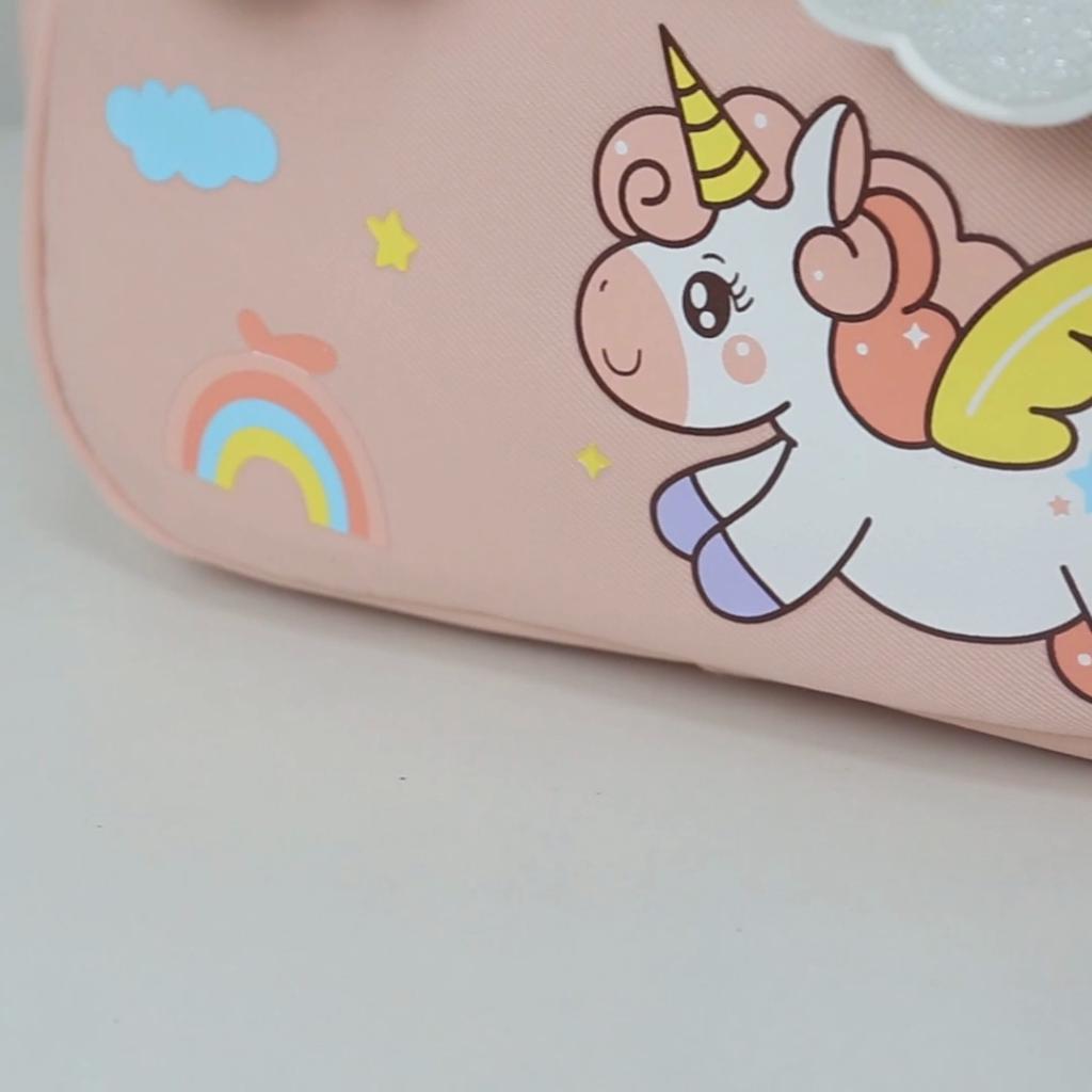 3 till 6 år gammal förskoleväska Regnbåge Tecknad ryggsäck Barnryggsäck