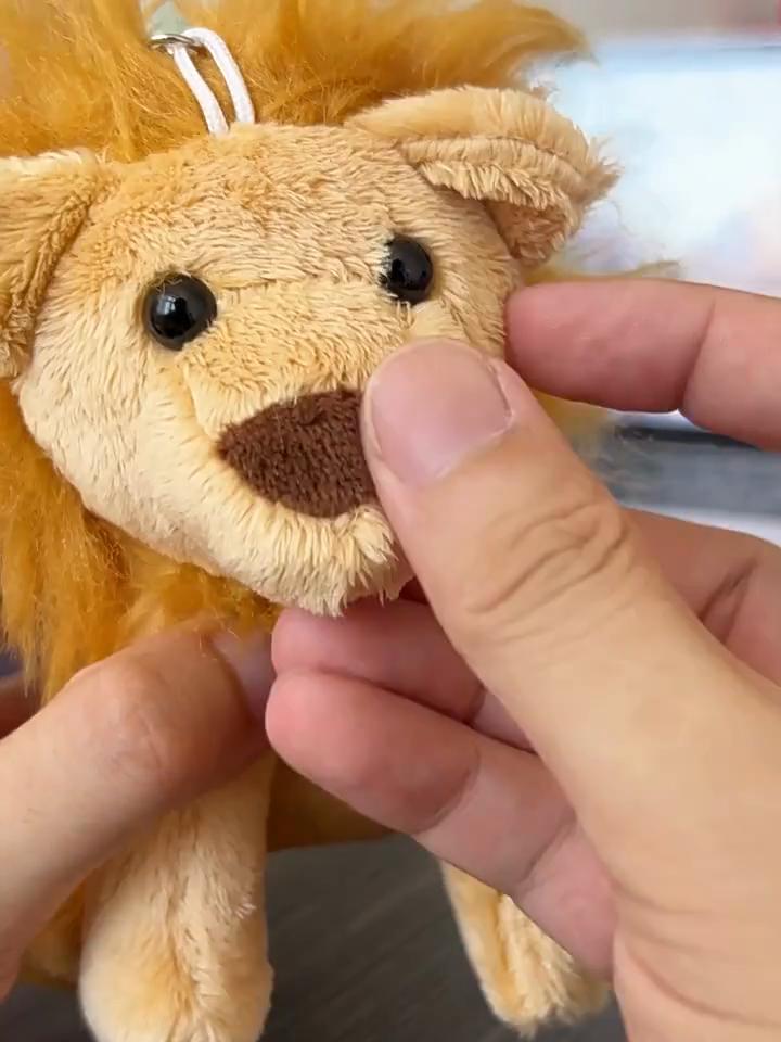 Portachiavi Peluche Leone Giocattolo Con Materiale Peluche Corto Per Bambine E Idee Regalo