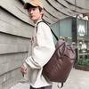 Large Capacity Backpack Men's Solid Color Business Commuter Computer Backpack Student Schoolbag