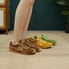 Johnature Genuine Leather Sneakers Casual Sports Shoes Soft Soled Comfortable Retro Women's Flat Shoes