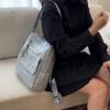 Women's Soft Leather Backpack Large Capacity Student Commuter Schoolbag Tassel Travel Backpack