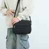 Men's Large Capacity Crossbody Bag Multi-Layer Canvas Shoulder Bag