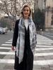 Soft Blanket Scarf Long Warm Snakeskin Shawl Wraps Cashmere Fringe Scarfs For Women