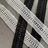 5m/16.4ft Each Pack Lace Sewing Trims Black White Curve Ribbons Clothes Fabric Curtain HandMade DIY Crafts Accessory Sewing Hat Gifts Decoration