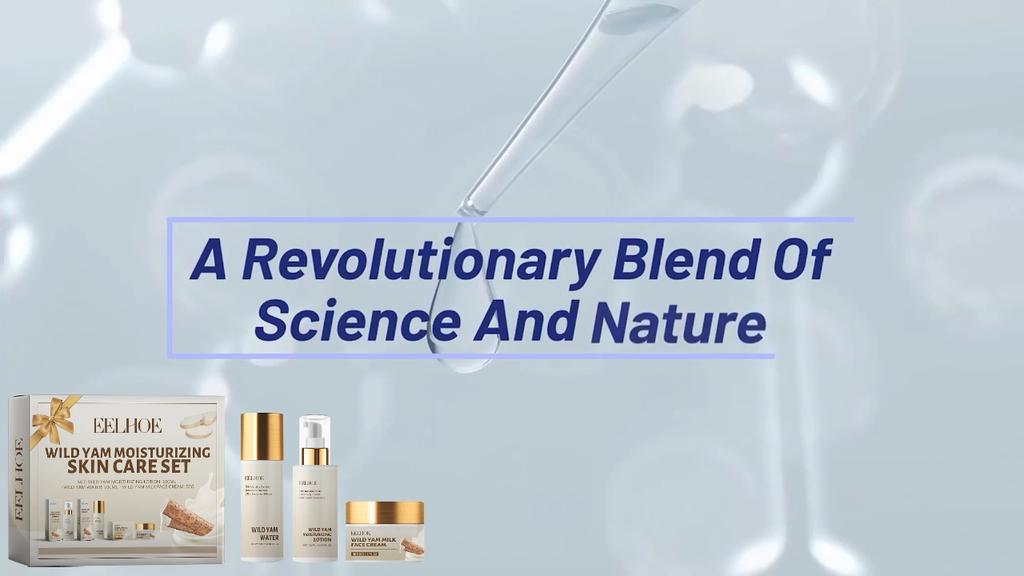 EELHOE Wild Yam Moisturizing Skin Care Set Hydrating Skin Care Cream Lotion Refreshing Non-Greasy