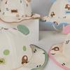 Kids Sun Hat With Large Brim Cotton Cartoon Bear Pattern For Baby Sun Protection