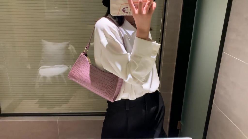 Yogodlns Retro Crocodile Pattern Shoulder Bag For Women PU Leather Armpit Bag France Bag Casual Female Handbags Advanced Totes