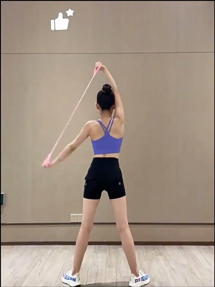 Fitness Workout Resistance Band Arm Back Shoulder Exercise Elastic Training Band Yoga Pilates Physical Therapy Equipment
