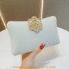 Pochette in Velluto con Diamanti e Chiusura a Serratura per Matrimoni Serale