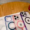 For Magsafe Magnetic Wireless Charge Case For iPhone 15 14 13 12 11 Pro Max Plus Mini Matte Transparent Shockproof Bumper Cover