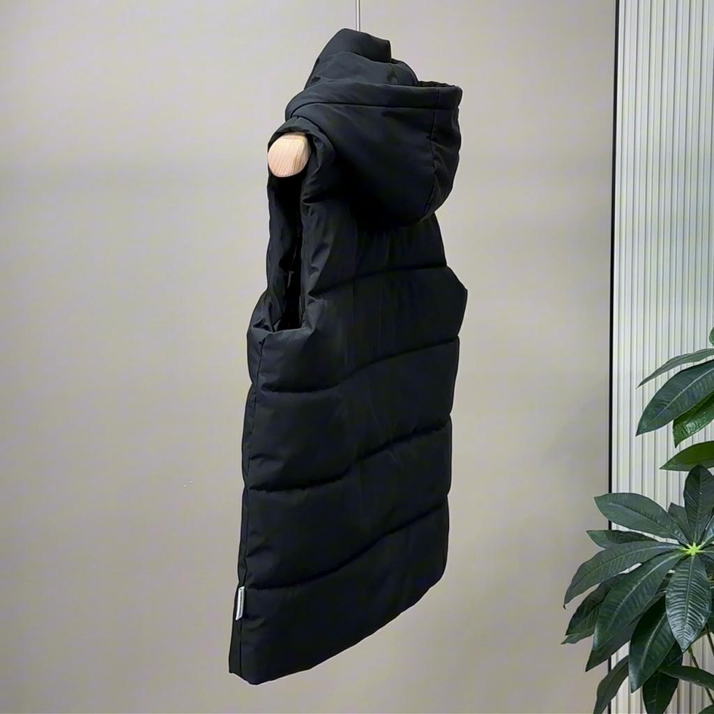 Winter Men's Warm Vest Hooded Plus Size Casual Sleeveless Parkas Man Fashion Thick Jackets