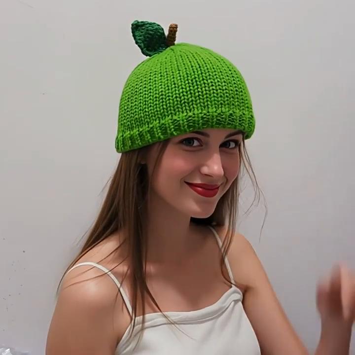 Geschenk für sie bei kaltem Wetter Damen Strick-Fruchtmütze Niedlich Dehnbar Gemütlich Wintermützen Bequem Tägliche Strickmützen Süß Warm Beanie Mädels