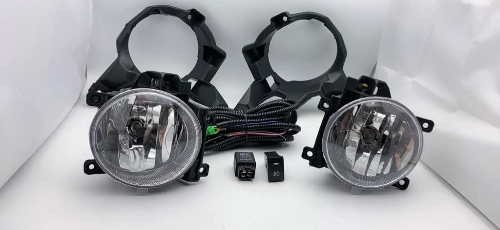 1 set Fog Lights Headlight For Toyota RAV4 2013 2014 2015 Fog Lamp Cover Grill Bezel Front Bumper Fog Light