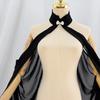 Elegante Mantella a Sciarpa da Collo in Chiffon Avorio per Donna, Leggero Scialle da Sposa