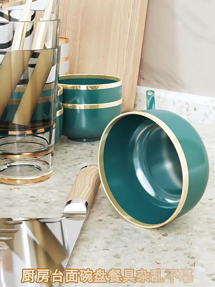 Kitchen Cutlery Storage Rack Bowl Plate Organizer Multifunction Large Capacity Dish Drain Rack Tableware Kitchenware Holder