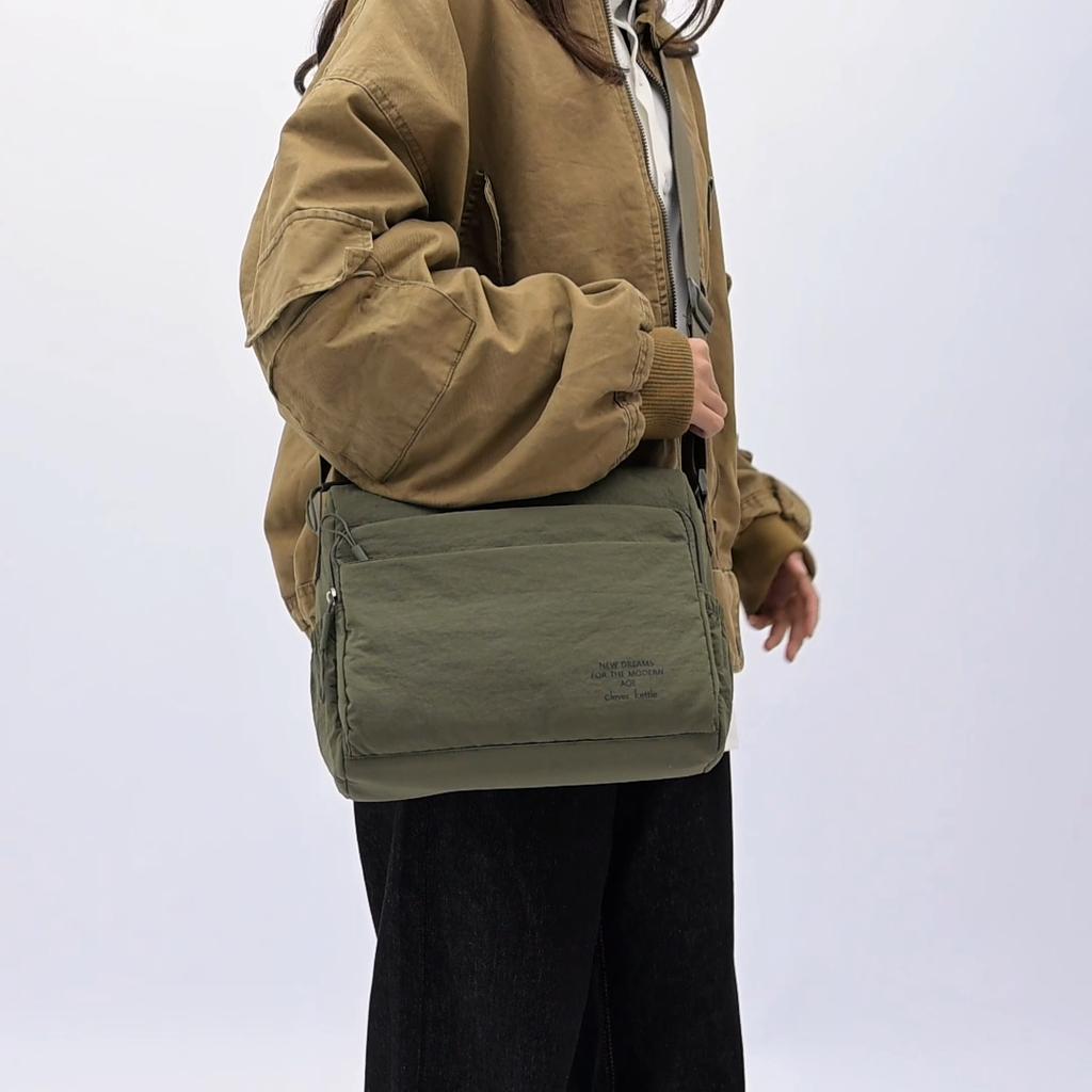 Multi-layer Large Capacity Bag Women's Shoulder Bag Multi-pocket Water-repellent Solid Color Crossbody Bag