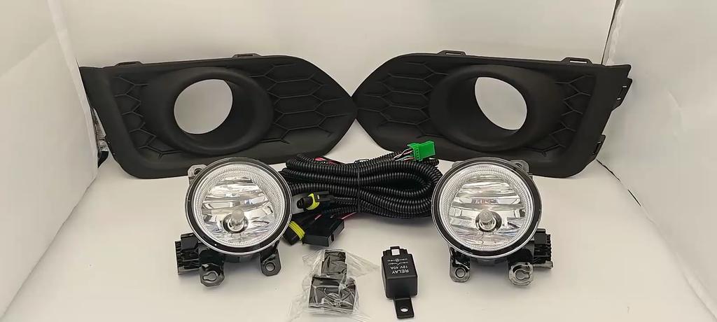 1 Pair Car Front Bumper Halogen Fog Lights Assembly Driving Lamp Foglight Wiring Switch Set For Honda City 2017 2018 2019