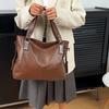 Women's Tote Bag Solid Color Shoulder Bag Large Capacity Middle-Aged Mother Bag