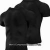 Men's Compression Shirts 2 Pack, Short Sleeve Athletic Compression Tops Cool Dry Workout T Shirt
