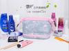 2Pcs Multifunctional Cosmetic Storage Bag Printed Zipper Wash Bag