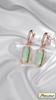 Kinel Elegant Lake Green Long Natural Zircon Dangle Earrings For Women Party Wedding Luxury Jewellery