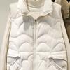 Fashion Winter Women's Warm Vest Outerwears Elegant Thick Sleeveless Parka Woman Short Coats