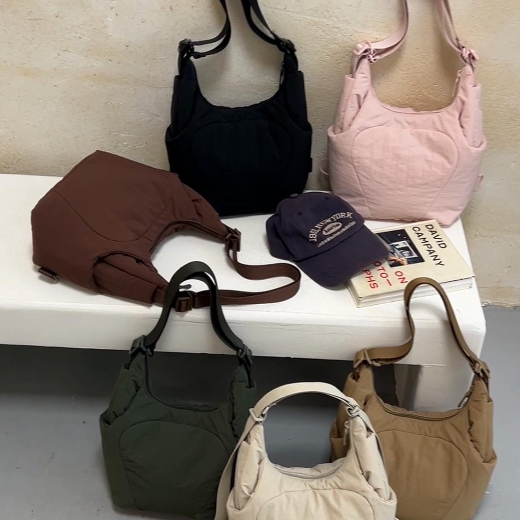 Women Large Capacity Nylon Hobo Bag Casual Shoulder Handbag Travel Tote Bag