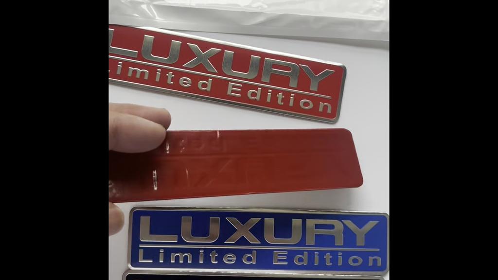 Alloy Luxury Limited Edition Car Body Emblem Rear Trunk Badge Sticker