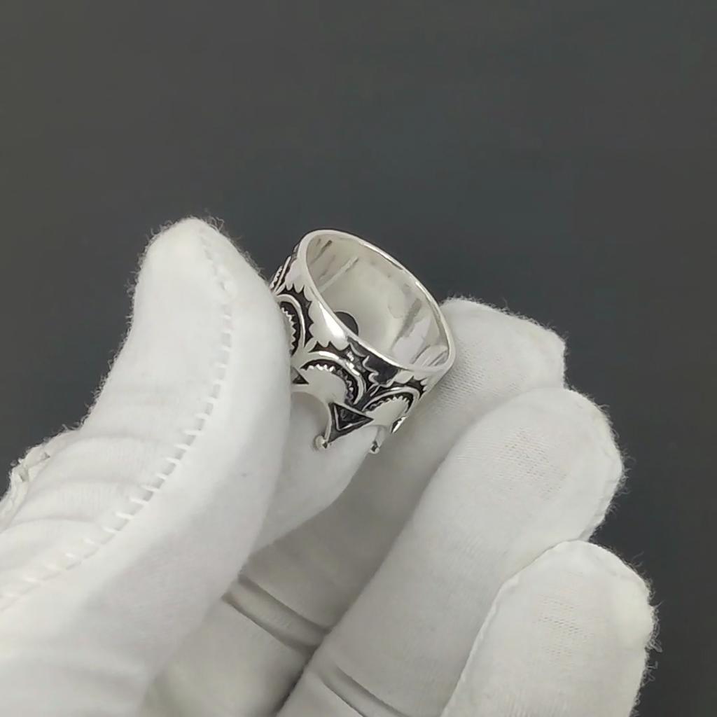 King Crown Ring, Vintage Design Ring, Unique Meditation Ring, 925 Sterling Silver Jewelry, Handmade Gift, Statement Ring For Birthday Gift