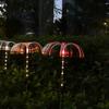 Jellyfish Shaped Solar Garden Light Outdoor Waterproof Column Light