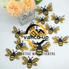 12Pcs/set 3D Stereoscopic Bee Cartoon Wall Stickers Children's Room Living Wedding Reception Background Decoration